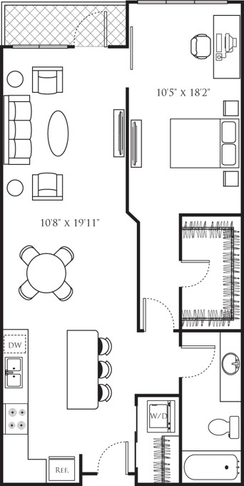 Floor plan layout diagram for A41